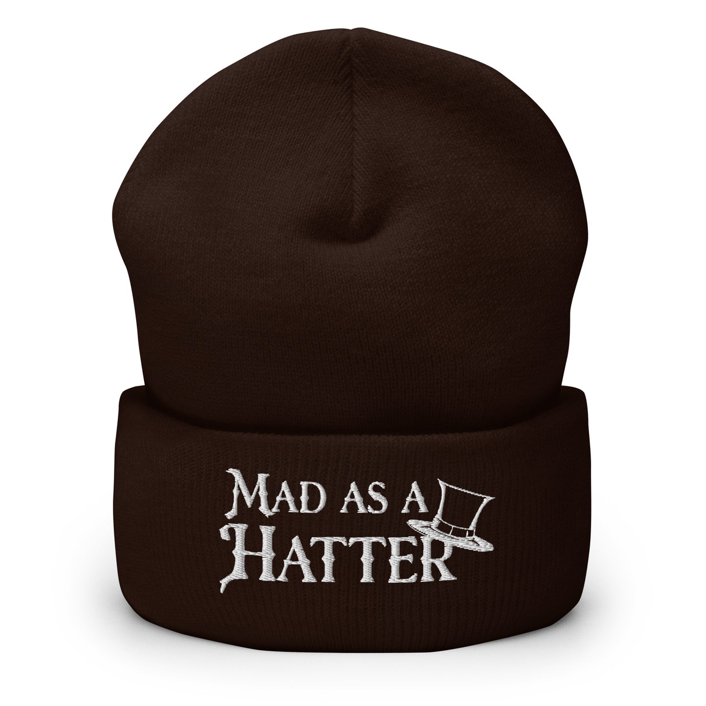 Mad as a Hatter Men's Beanie Brown