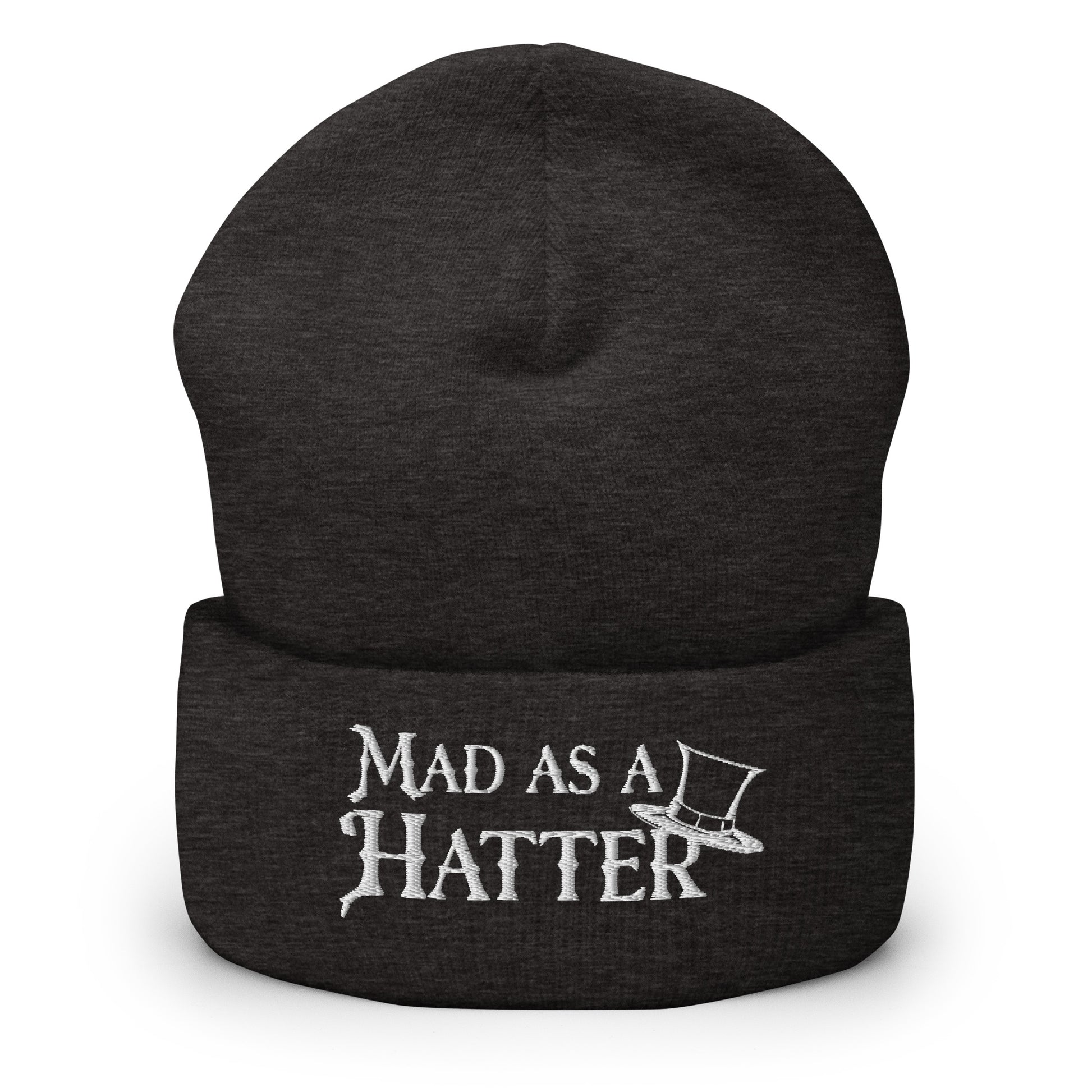 Mad as a Hatter Men's Beanie Dark Grey