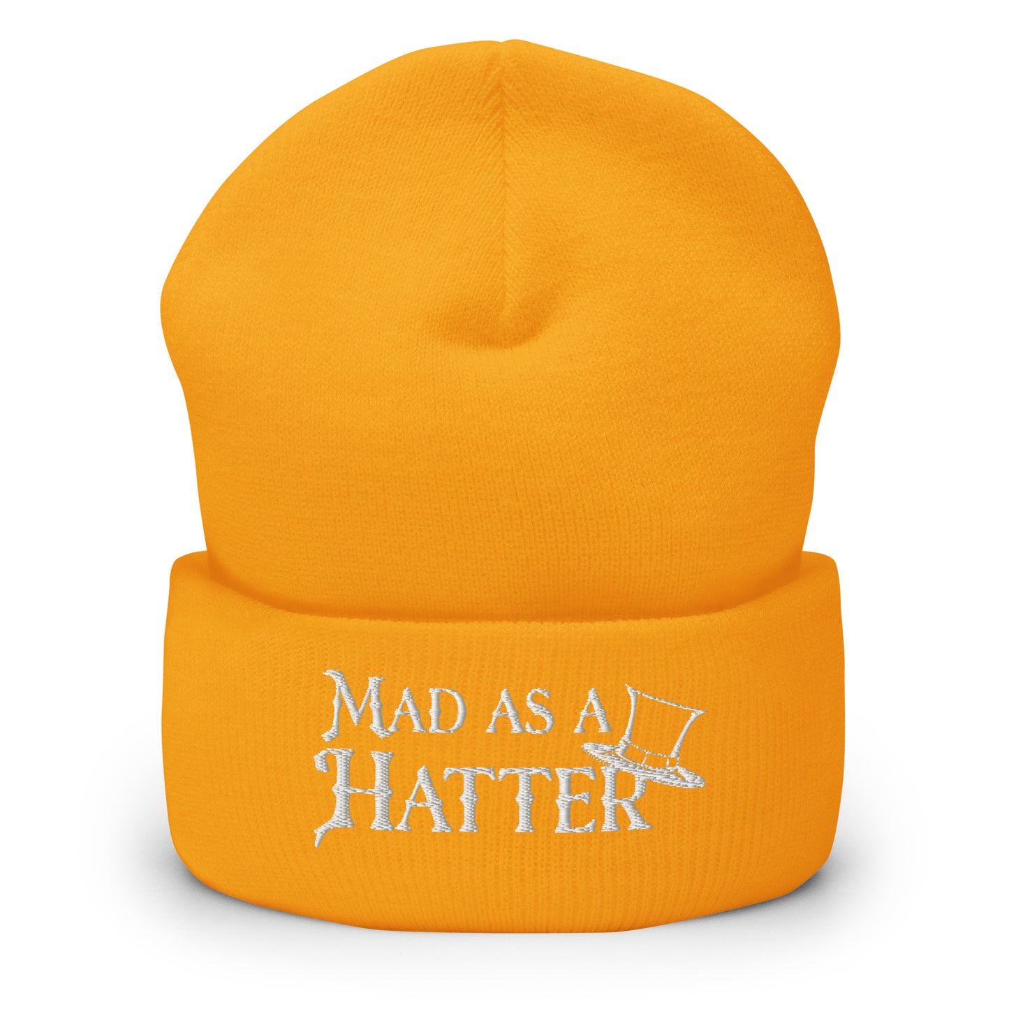 Mad as a Hatter Men's Beanie Gold