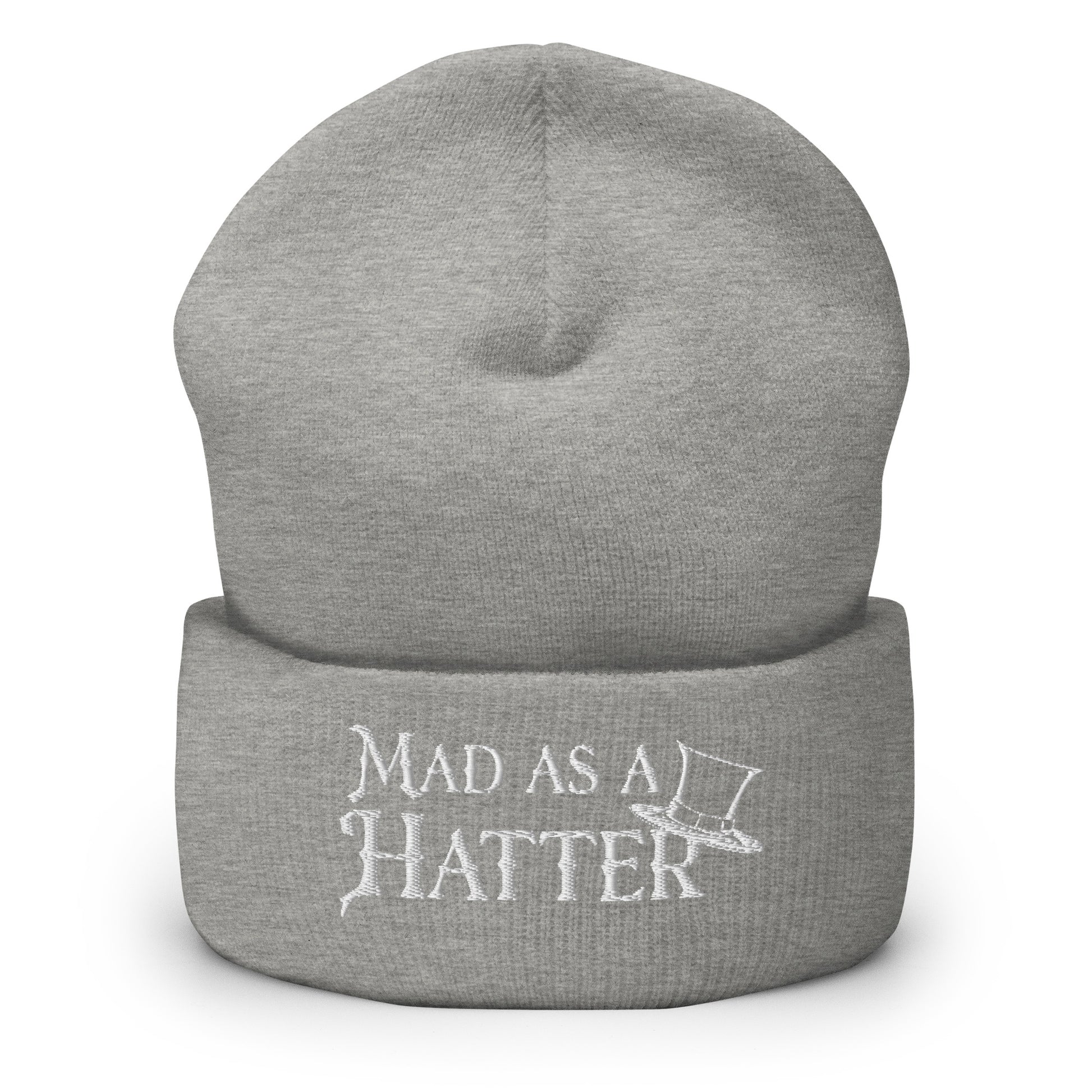 Mad as a Hatter Men's Beanie Heather Grey