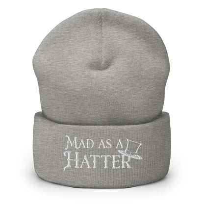 Mad as a Hatter Men's Beanie Heather Grey