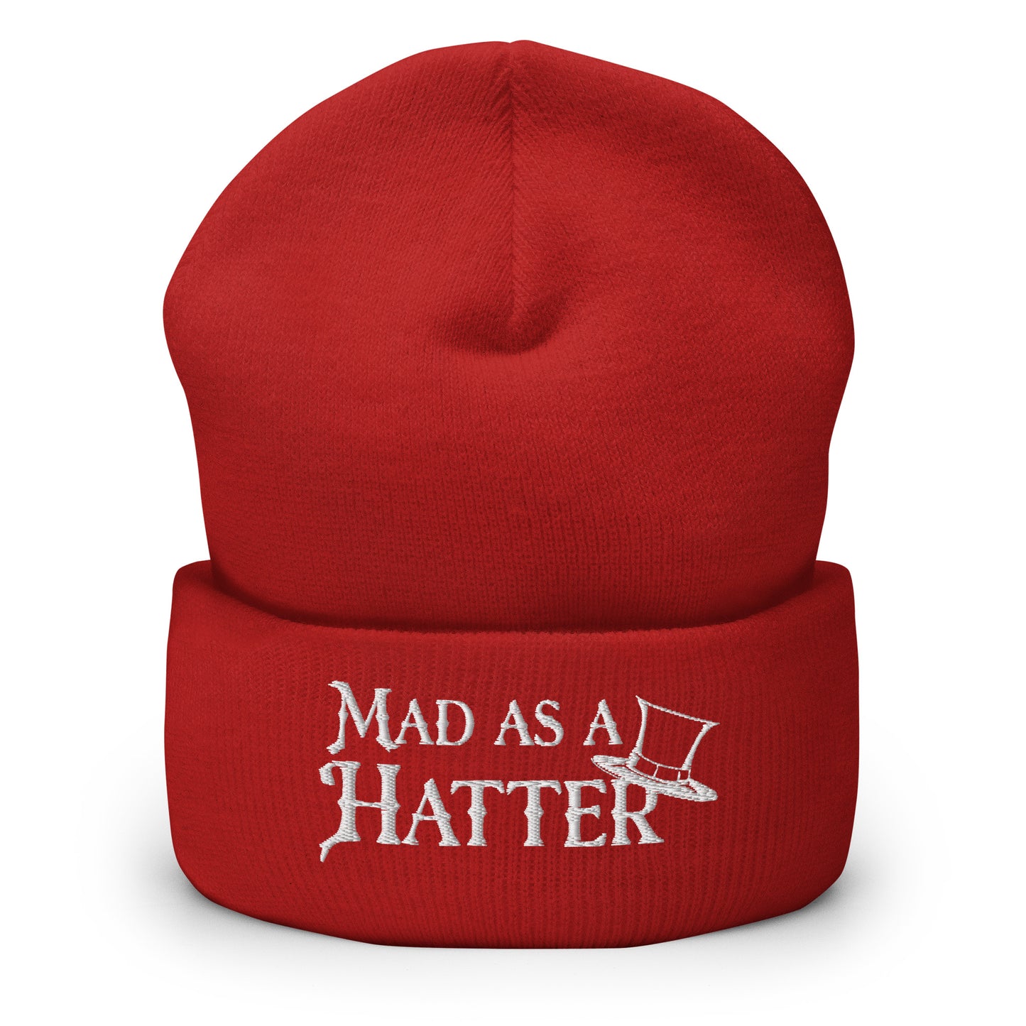 Mad as a Hatter Men's Beanie Red