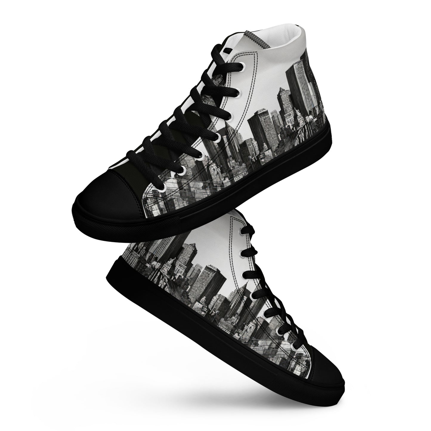 City of Brooklyn Men's High-Top Shoes Black