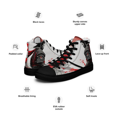 Samurai Warrior Men's High-Top Shoes