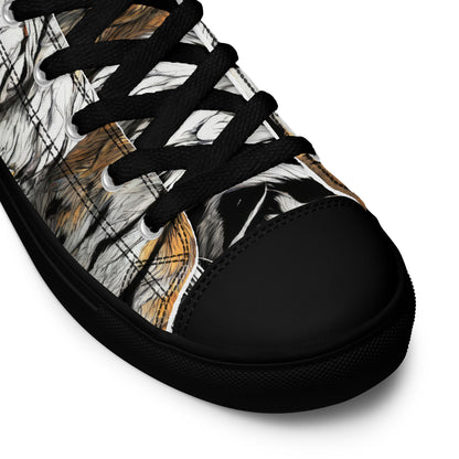 Serene Strength Tiger Men's High-Top Shoes