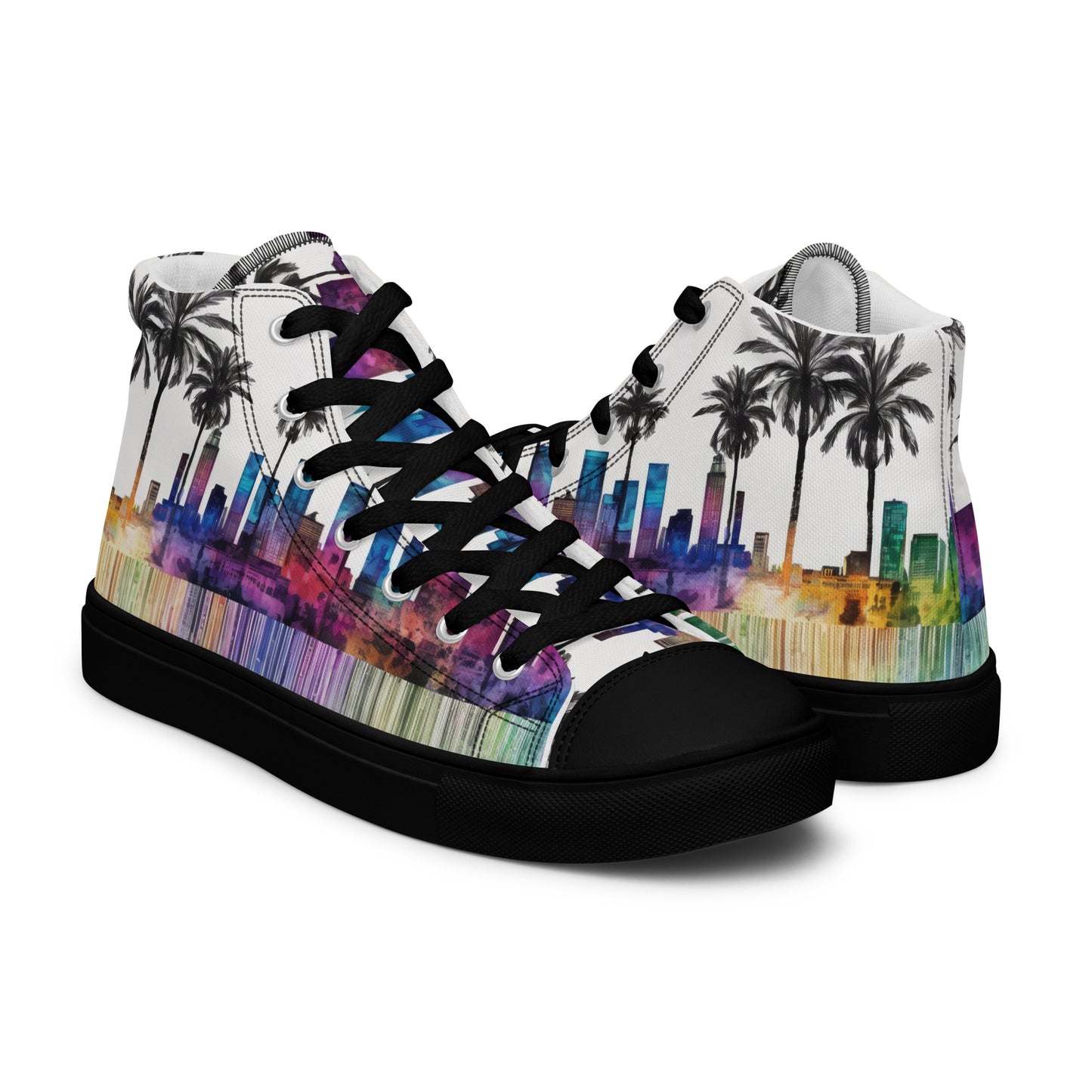 Los Angeles Palm Tree Men's High-Top Shoes