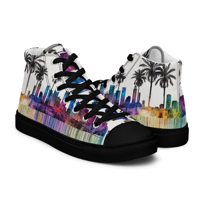 Los Angeles Palm Tree Men's High-Top Shoes