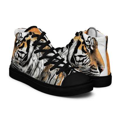 Serene Strength Tiger Men's High-Top Shoes