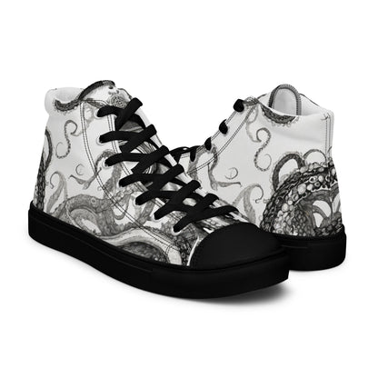 Octopus Tentacle Men's High-Top Shoes