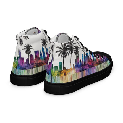 Los Angeles Palm Tree Men's High-Top Shoes