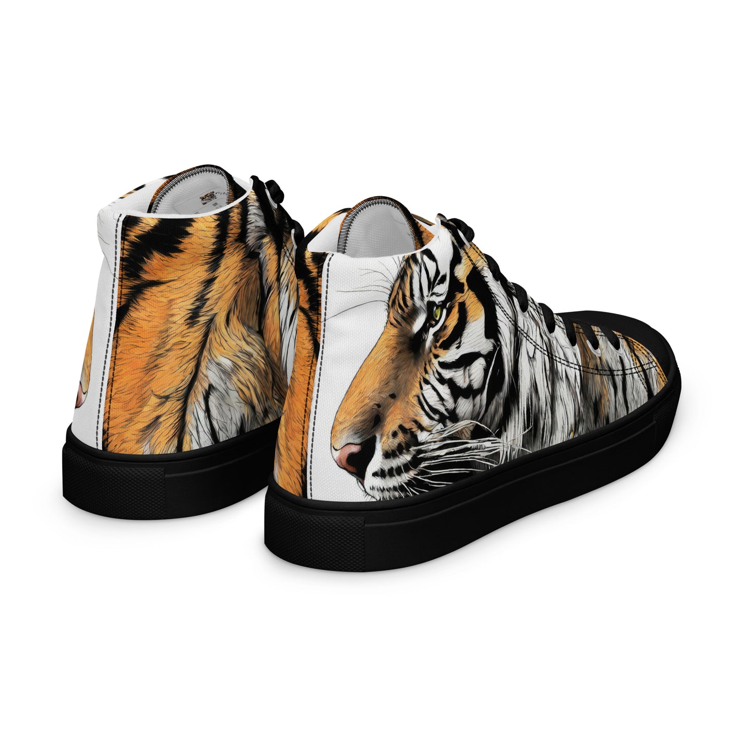 Serene Strength Tiger Men's High-Top Shoes