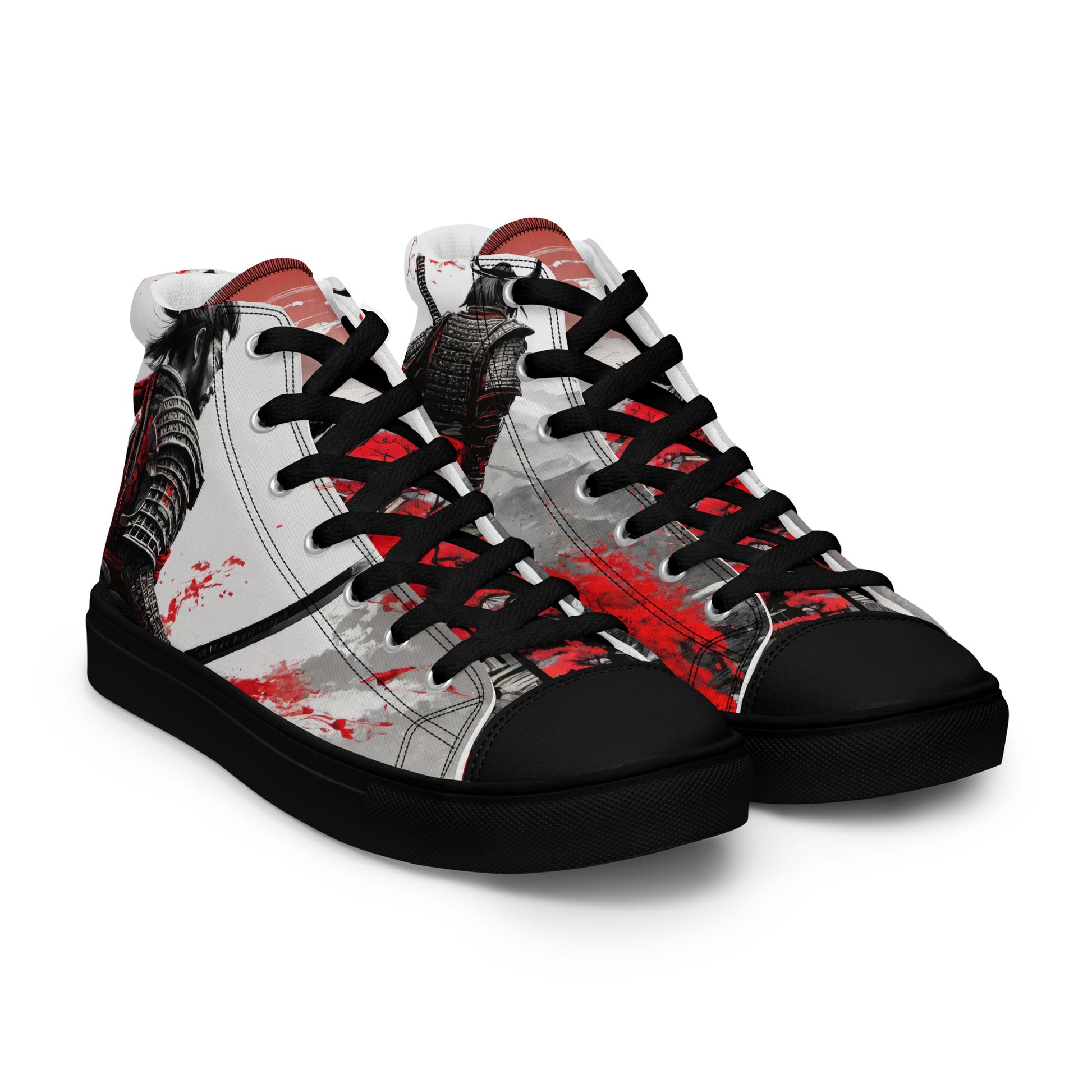 Samurai Warrior Men's High-Top Shoes