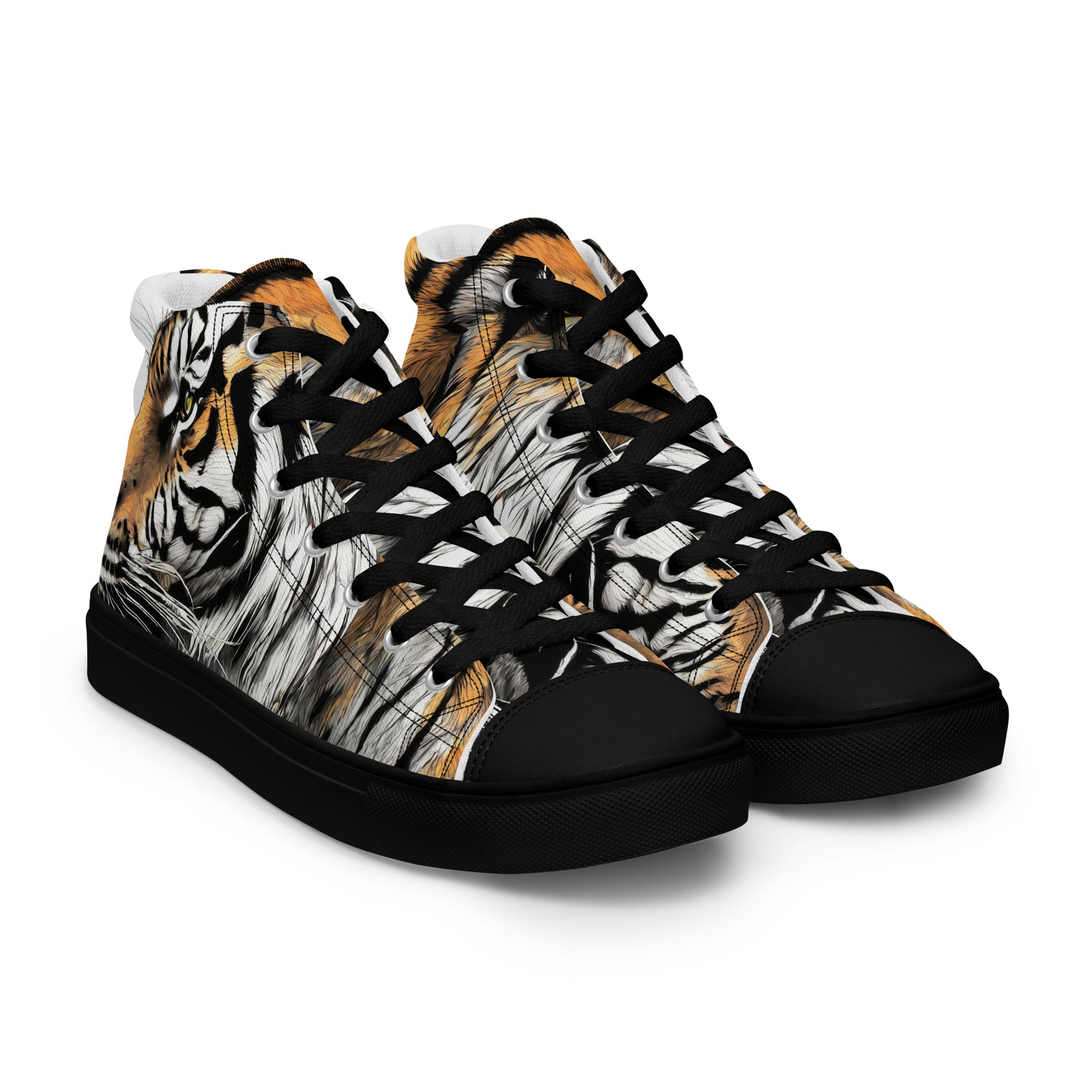 Serene Strength Tiger Men's High-Top Shoes