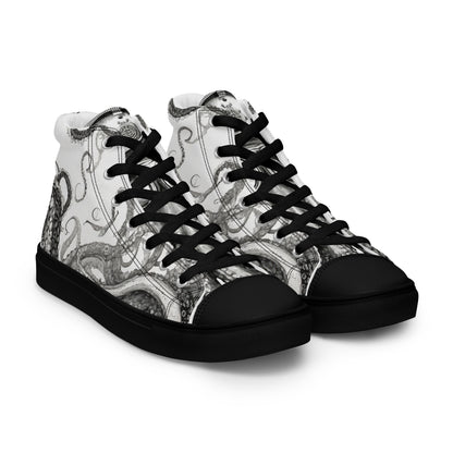 Octopus Tentacle Men's High-Top Shoes