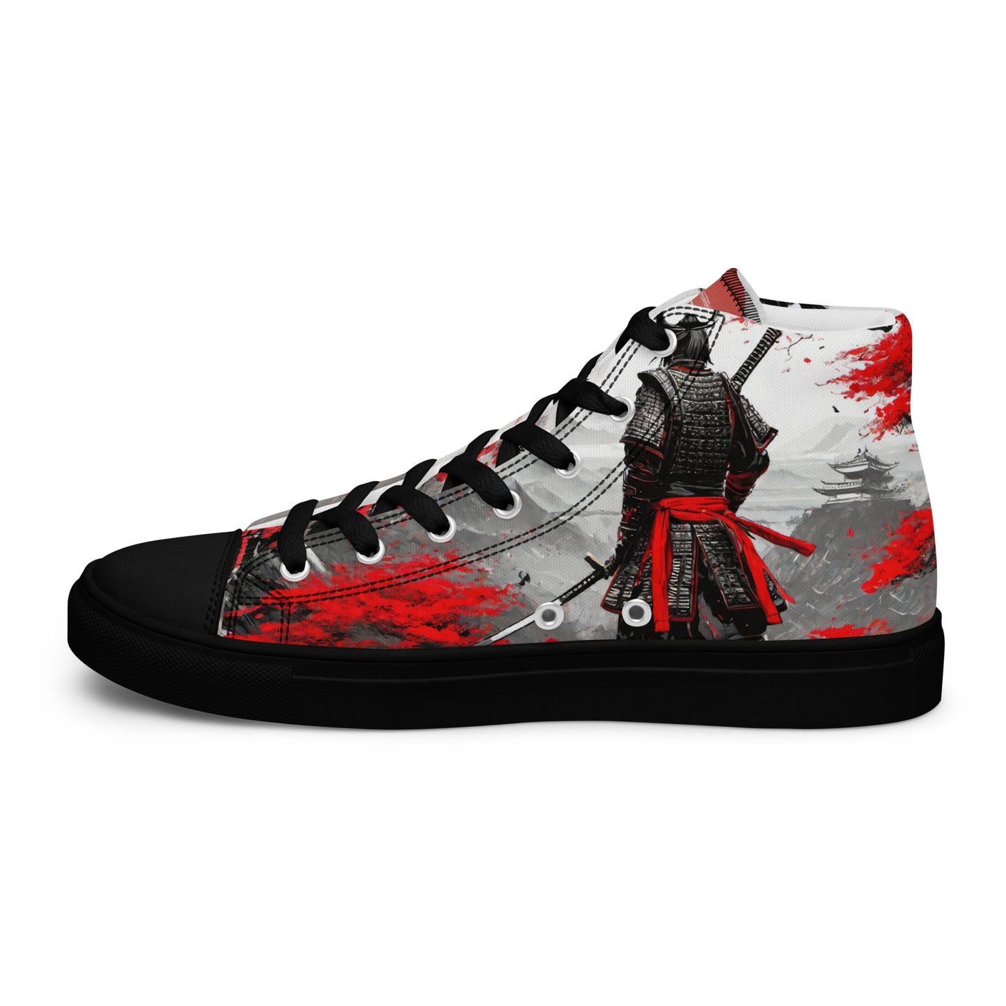 Samurai Warrior Men's High-Top Shoes