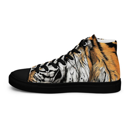 Serene Strength Tiger Men's High-Top Shoes