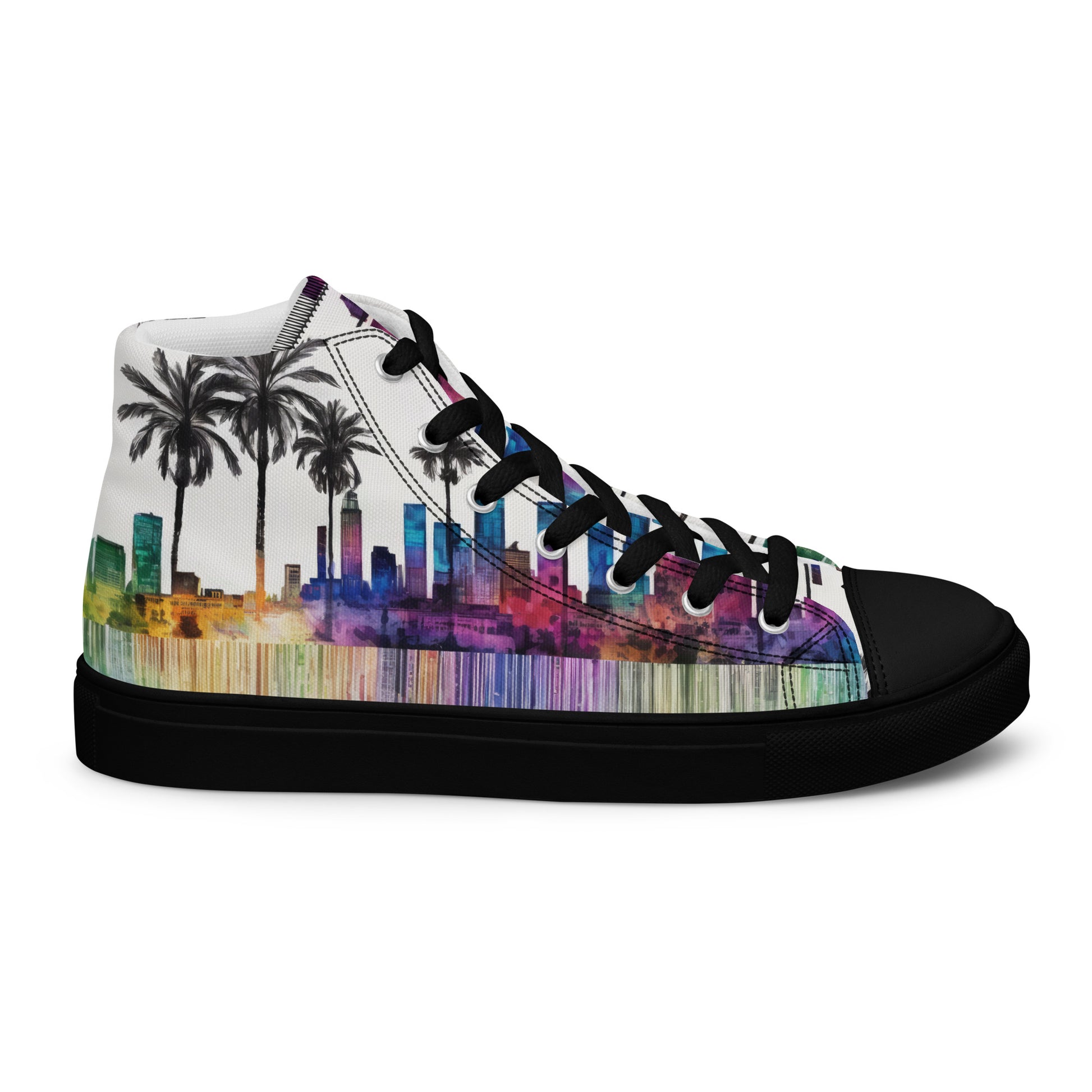 Los Angeles Palm Tree Men's High-Top Shoes