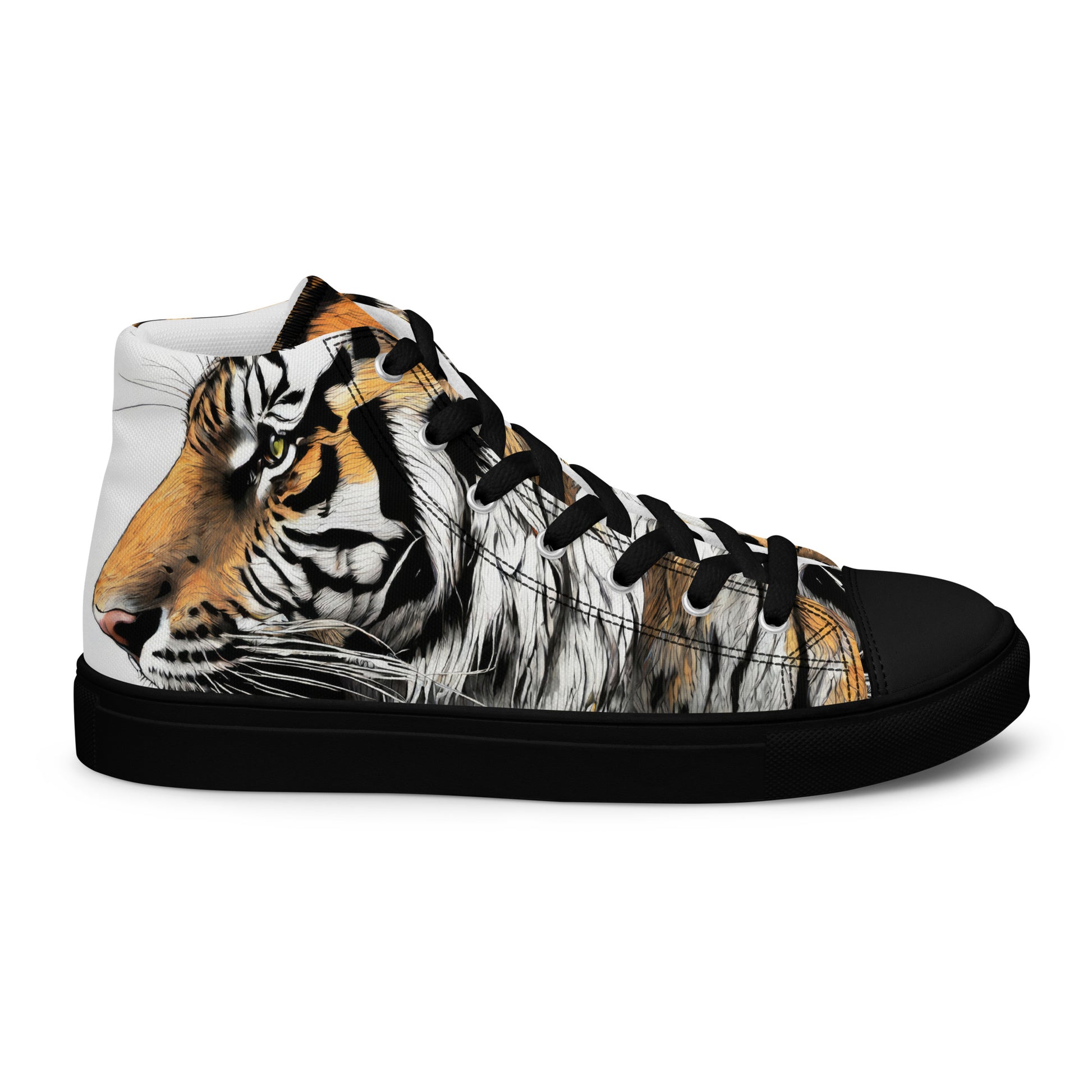 Serene Strength Tiger Men's High-Top Shoes