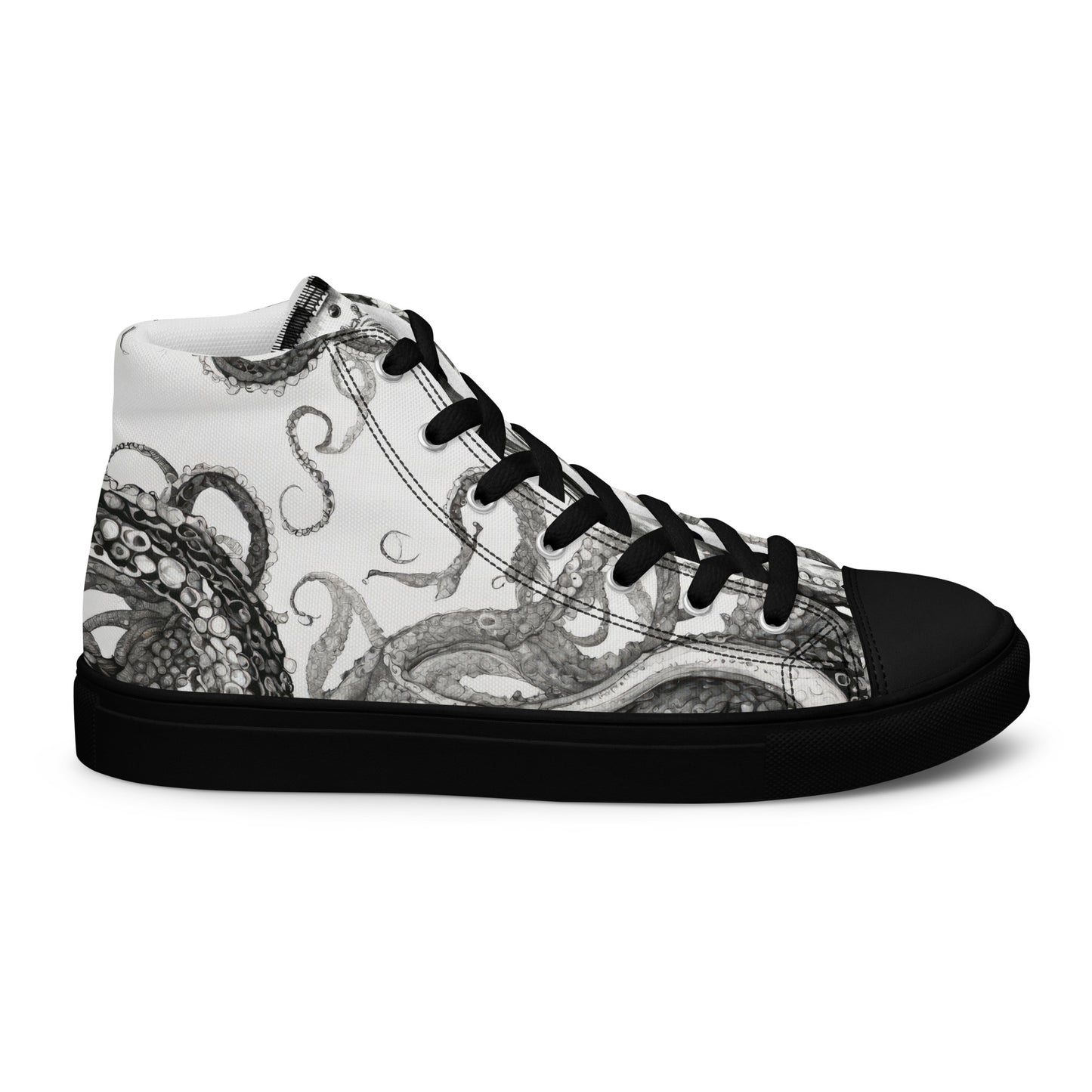 Octopus Tentacle Men's High-Top Shoes