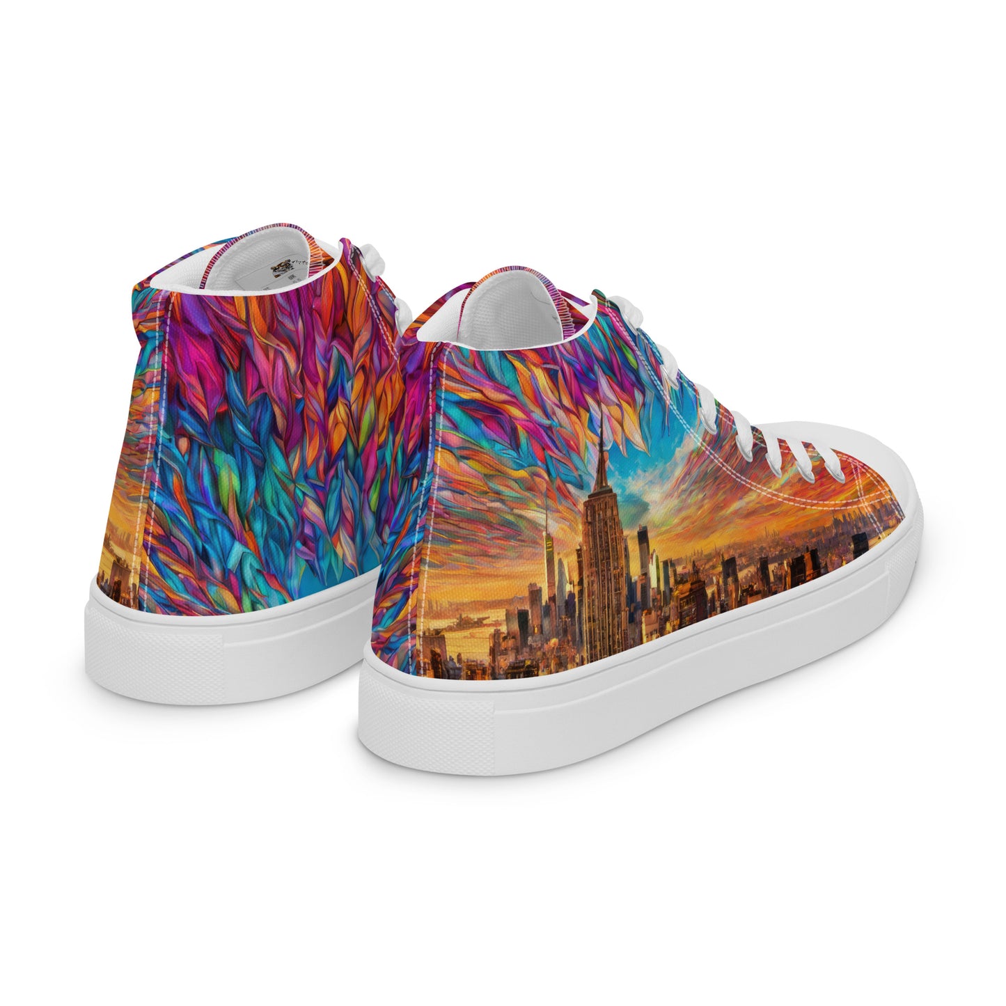 New York Skyline Men's High-Top Shoes