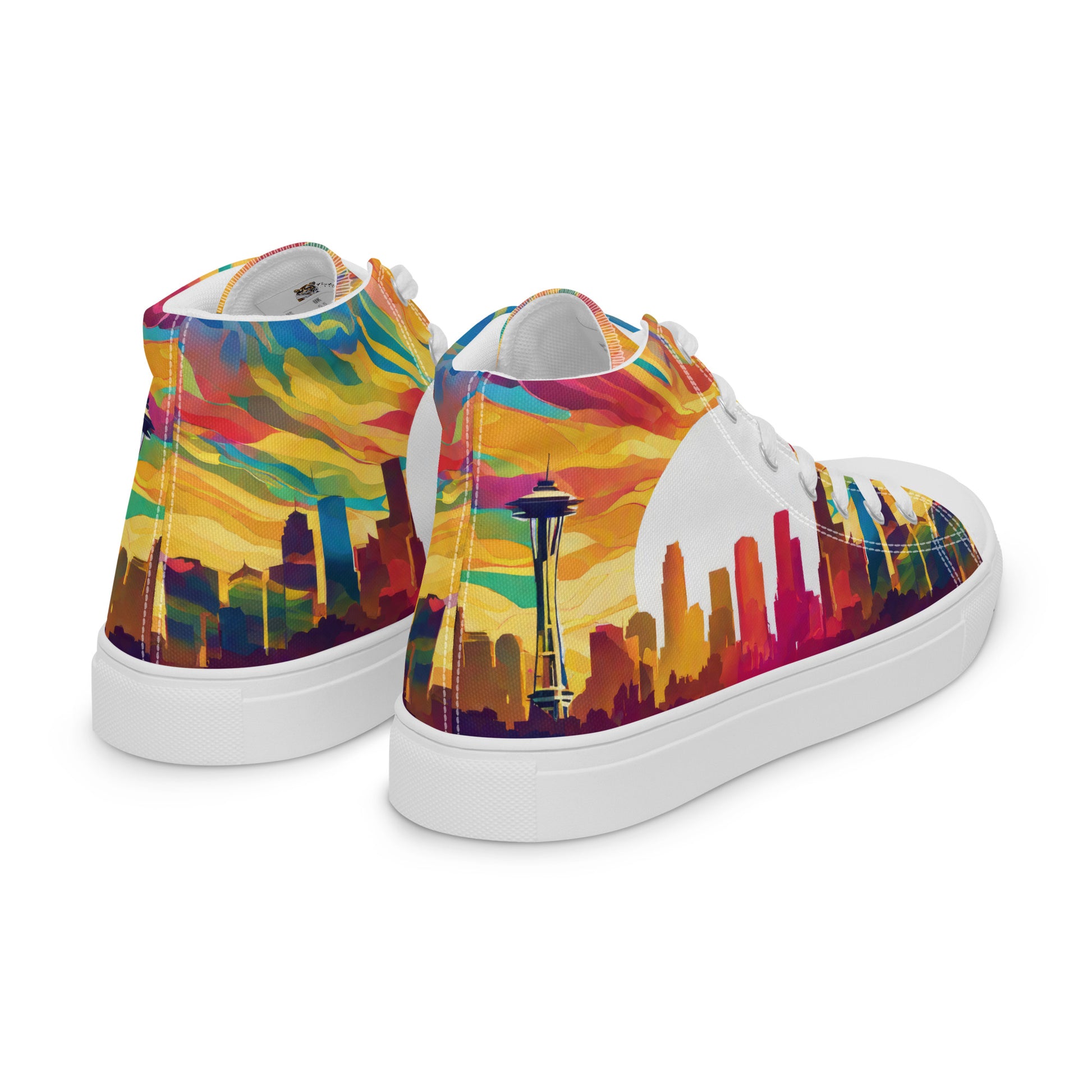 Seattle Skyline Men's High-Top Shoes