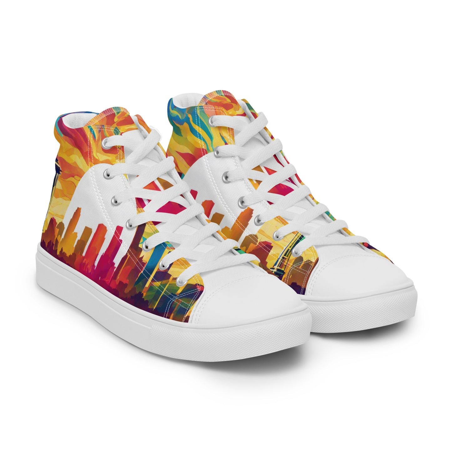 Seattle Skyline Men's High-Top Shoes