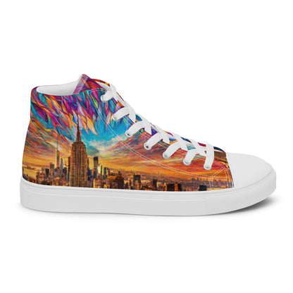 New York Skyline Men's High-Top Shoes