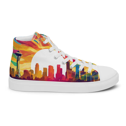 Seattle Skyline Men's High-Top Shoes