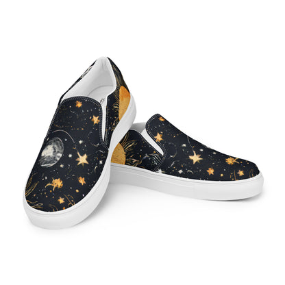 Moon and Stars Men's Slip-On Shoes 13