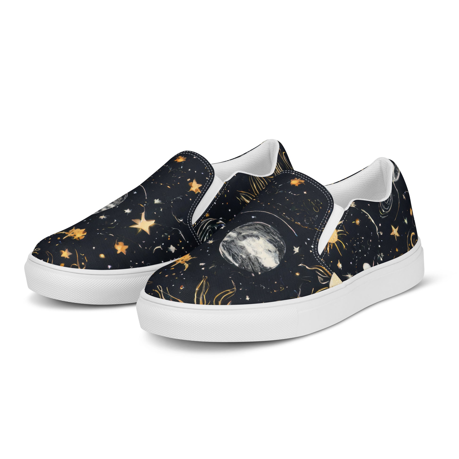 Moon and Stars Men's Slip-On Shoes