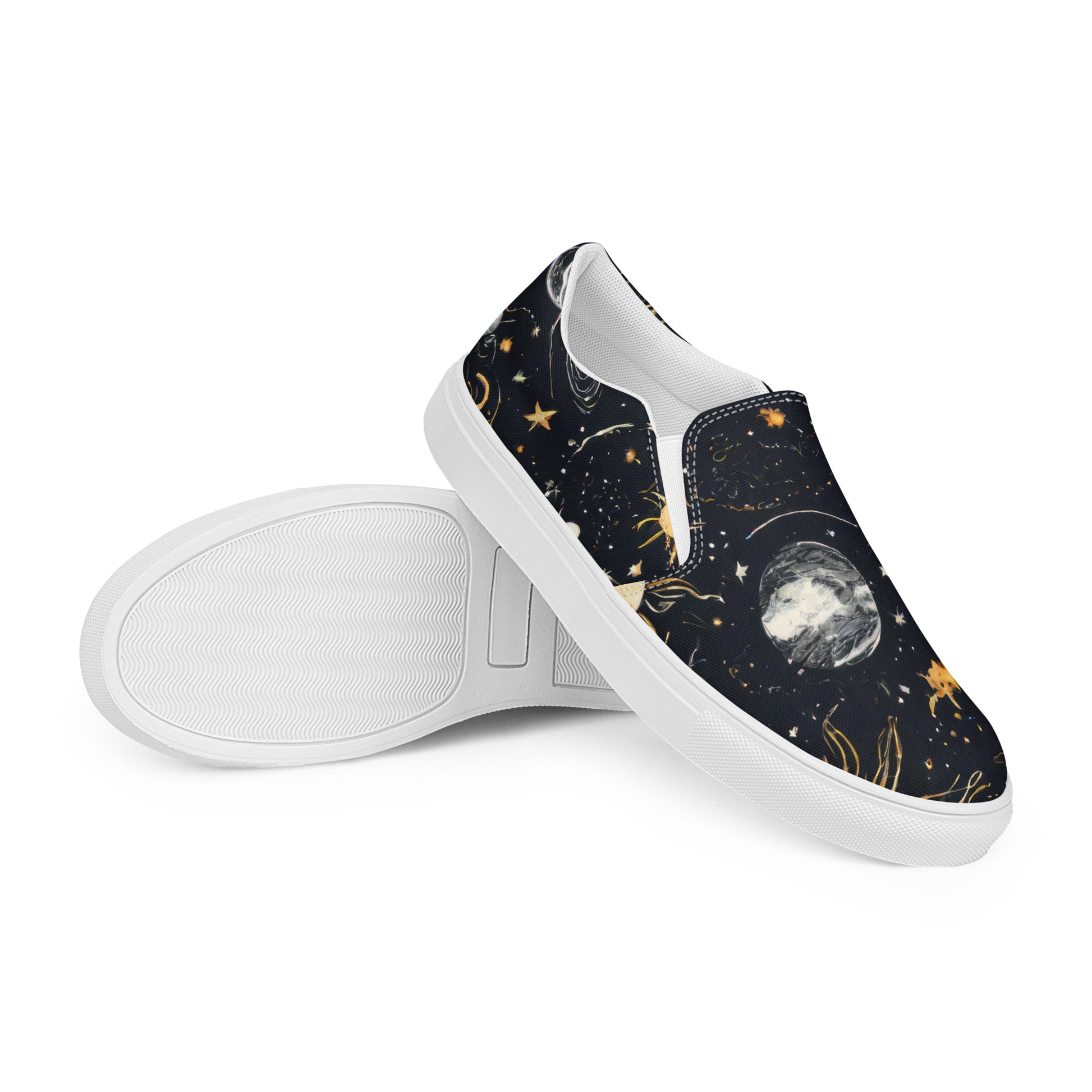 Moon and Stars Men's Slip-On Shoes