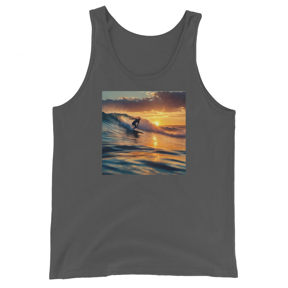 Surfing in the Sunset Men's Tank Top Asphalt