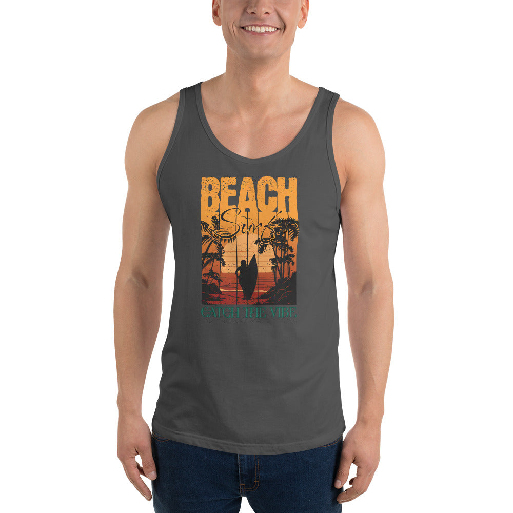 Catch the Beach Vibe Surfing Men's Tank Top