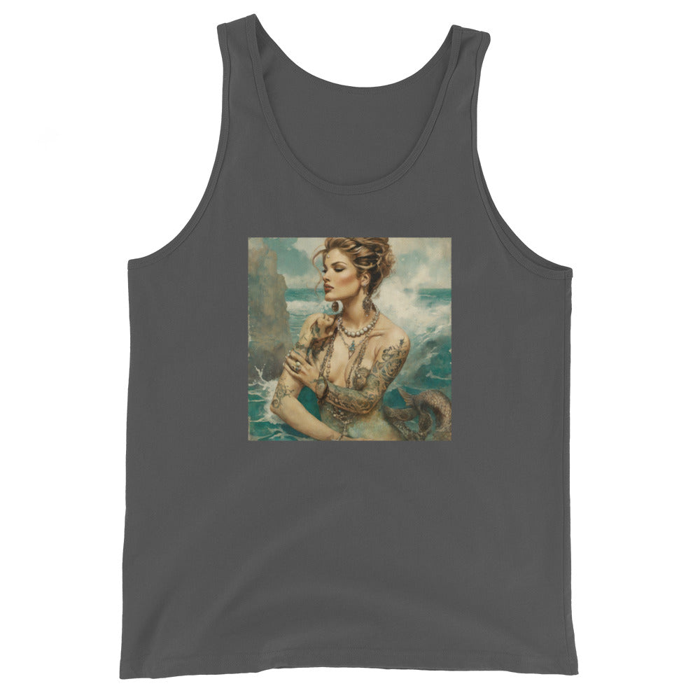 Mermaid with Tattoos Men's Tank Top Asphalt