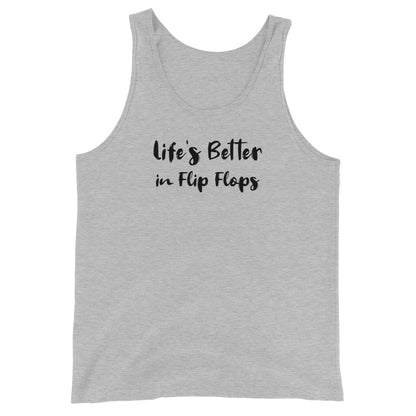 Life's Better in Flip Flops Men's Tank Top Athletic Heather