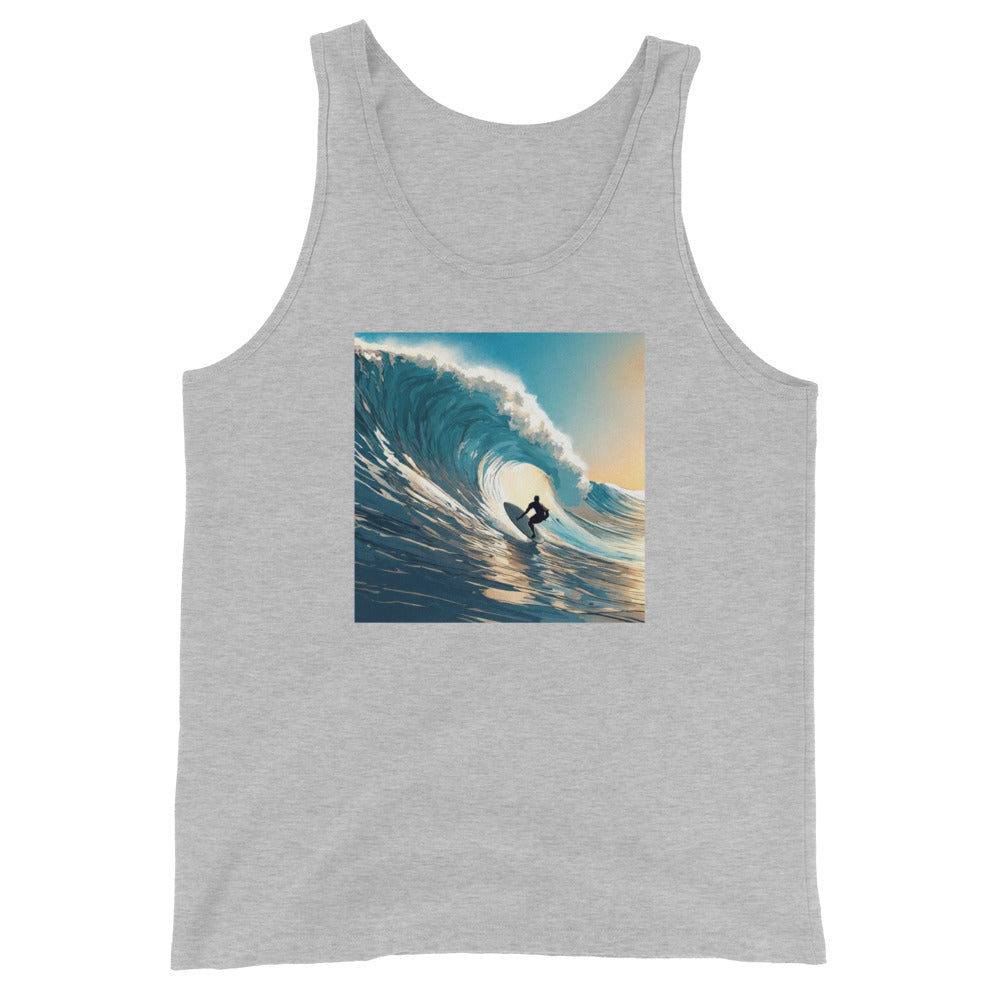 Catching Waves Men's Surfing Tank Top Athletic Heather