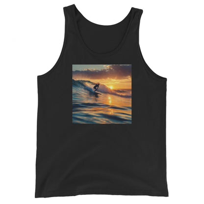 Surfing in the Sunset Men's Tank Top Black