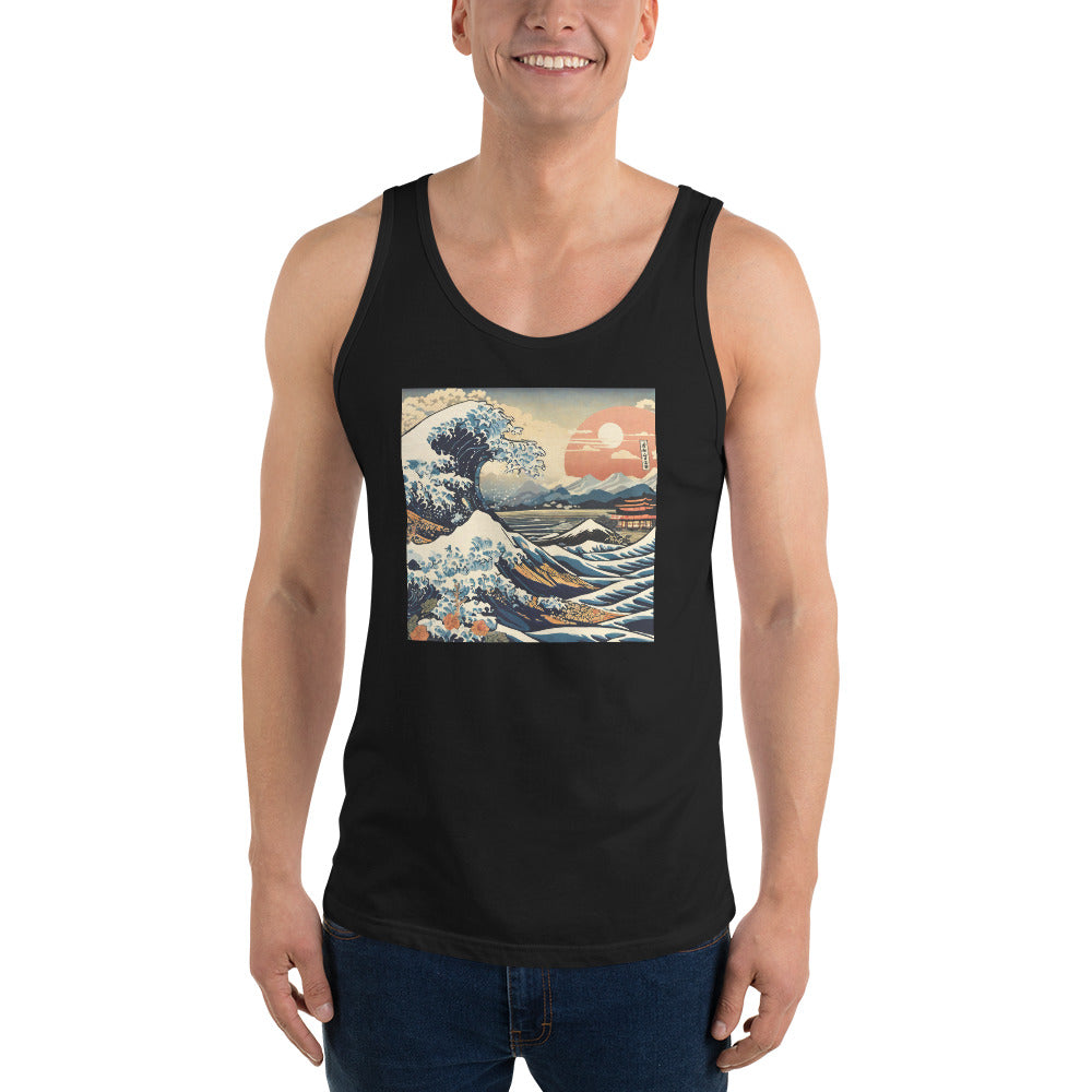 Ukiyo-e Wave Men's Tank Top