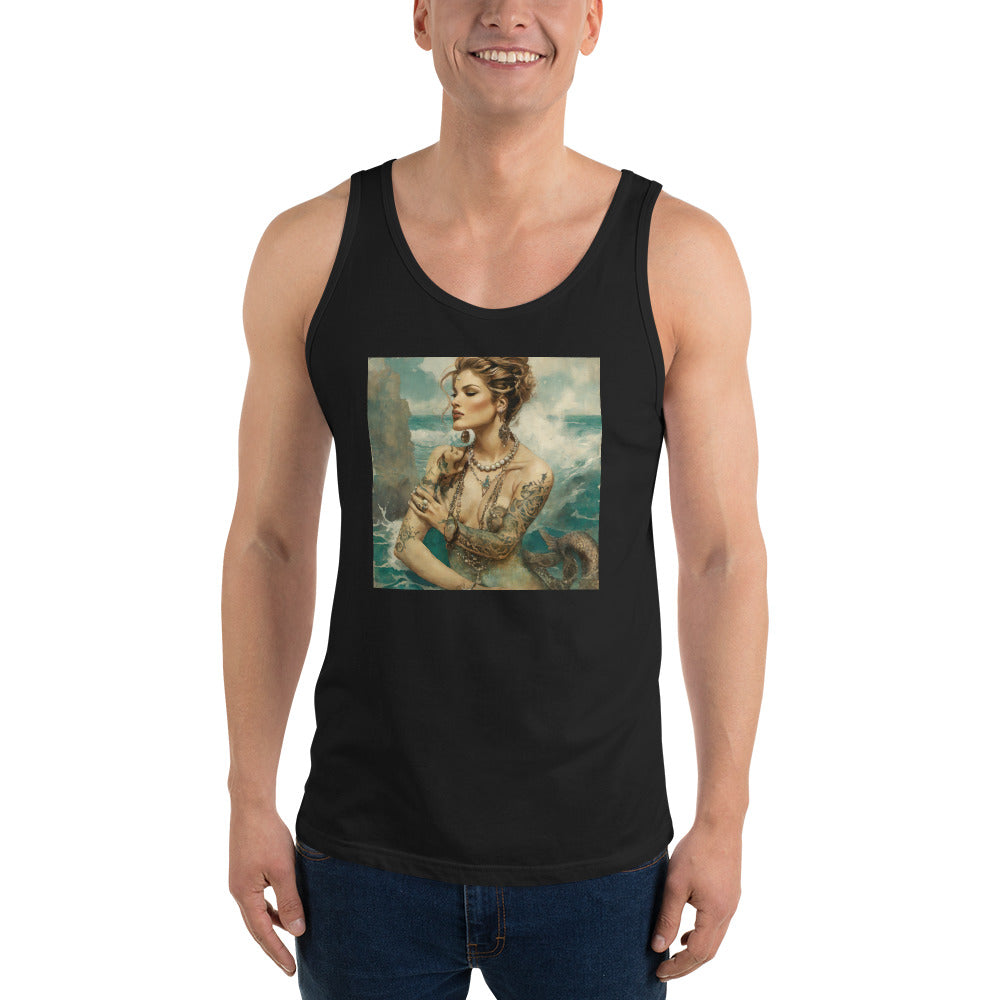 Mermaid with Tattoos Men's Tank Top