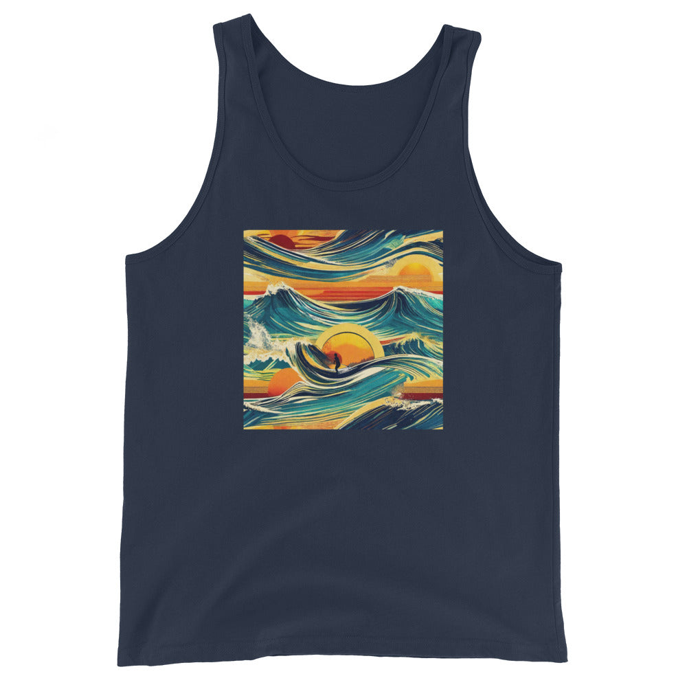 Surf's Up Men's Tank Top Navy