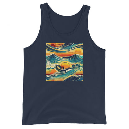 Surf's Up Men's Tank Top Navy