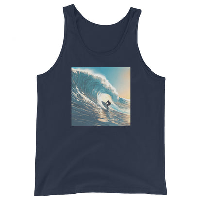 Catching Waves Men's Surfing Tank Top Navy