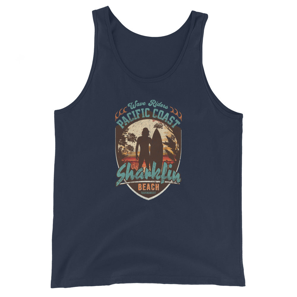 Pacific Coast Sharkfin Beach Men's Tank Top Navy