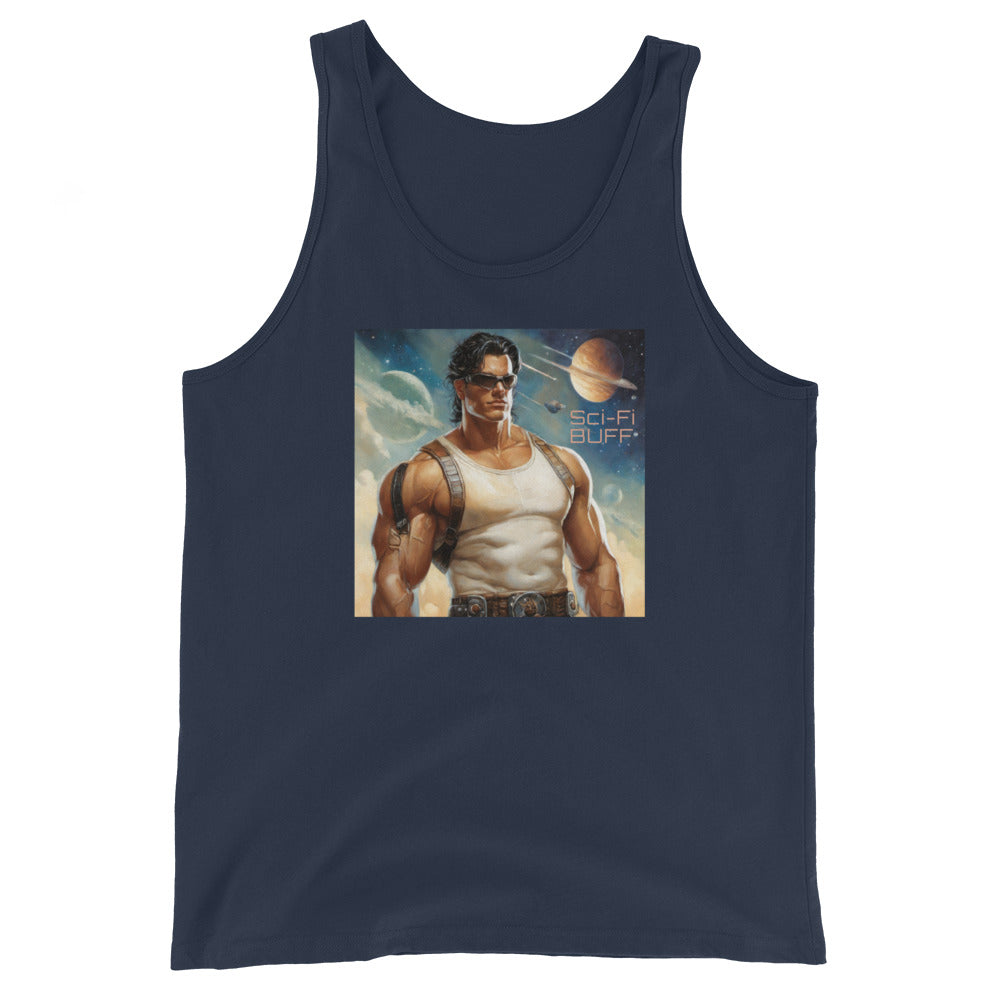 Sci-Fi Fan Men's Tank Top - Sci-Fi Buff Navy