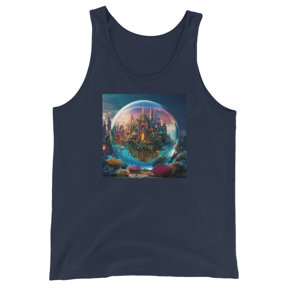 Atlantis in a Bubble Men's Tank Top Navy