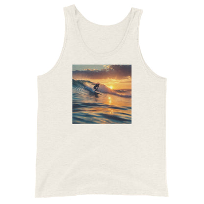 Surfing in the Sunset Men's Tank Top Oatmeal Triblend