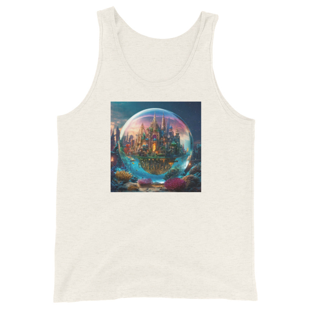 Atlantis in a Bubble Men's Tank Top Oatmeal Triblend