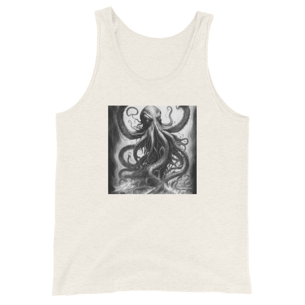 Savage Kraken Men's Tank Top Oatmeal Triblend