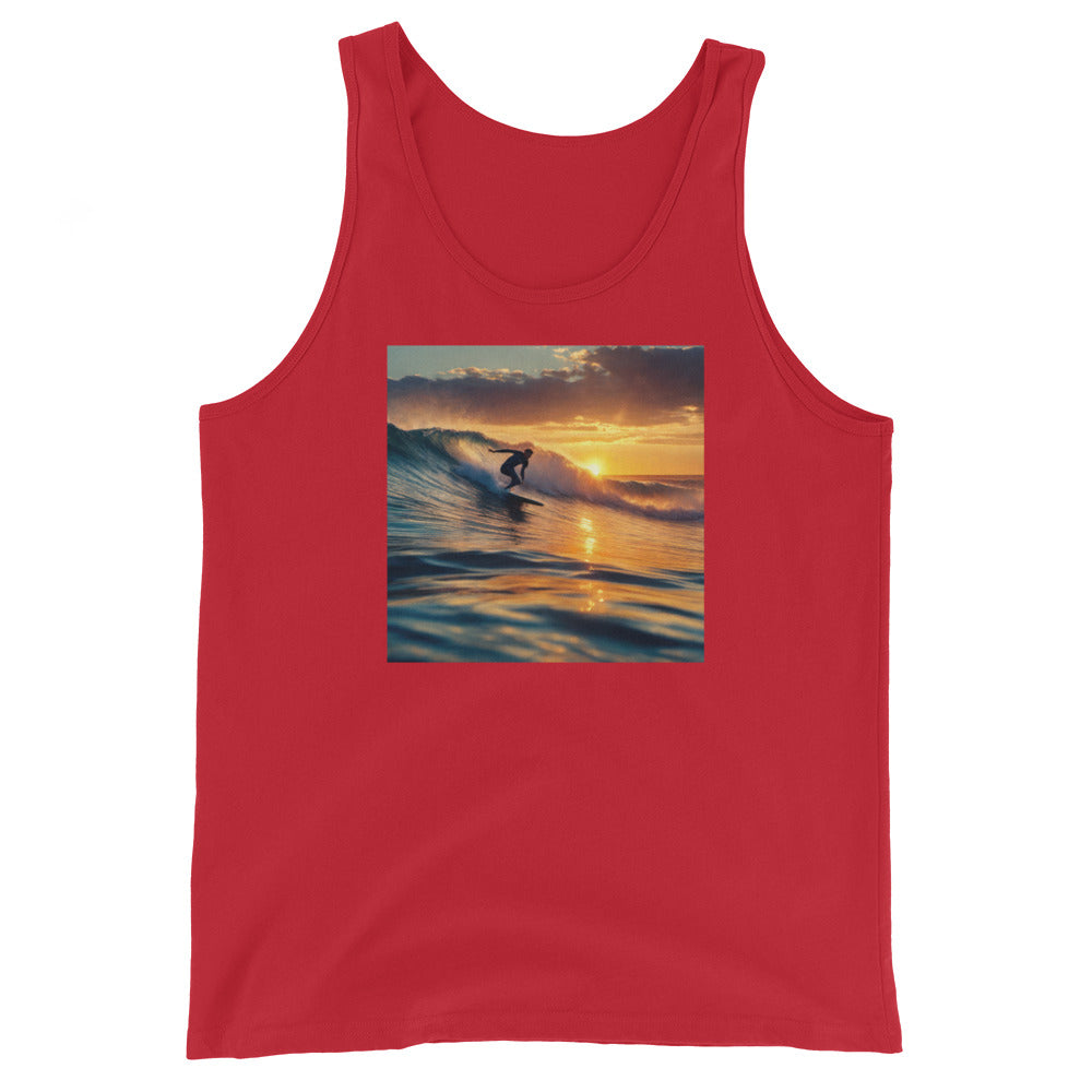 Surfing in the Sunset Men's Tank Top Red