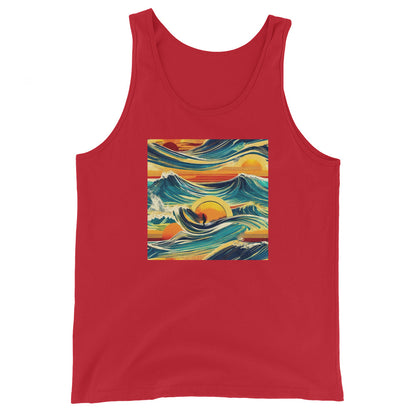 Surf's Up Men's Tank Top Red